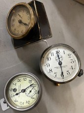 THREE EARLY AUTO CLOCKS - PHIN