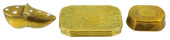 THREE EARLY BRASS BOXES, DUTCH