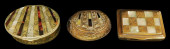 THREE EARLY BRASS BOXES WITH I