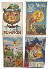 THREE EARLY HALLOWEEN POSTCARD