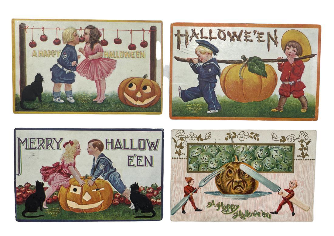 THREE EARLY HALLOWEEN POSTCARDS