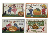 THREE EARLY HALLOWEEN POSTCARD
