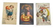 THREE EARLY HALLOWEEN POSTCARD