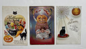 THREE EARLY HALLOWEEN POSTCARD