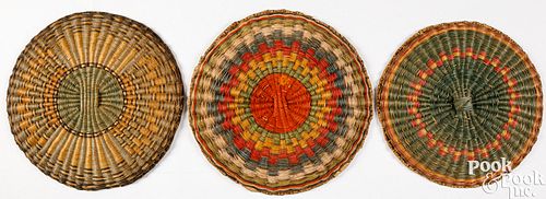 THREE EARLY HOPI INDIAN COILED