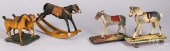 THREE EARLY PLATFORM TOYS AND