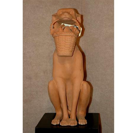 Three Earthenware and Composition