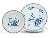 THREE EAST ASIAN BLUE AND WHIT