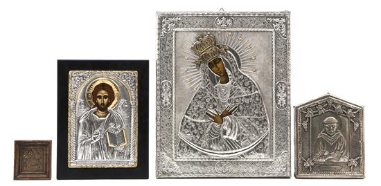 *Three Eastern European Oklad Icons