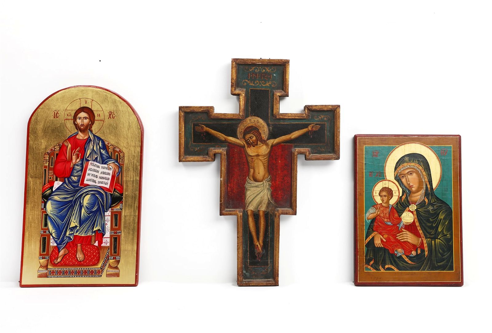THREE EASTERN ORTHODOX ICONS,