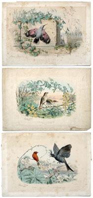 Three Edouard Travies prints