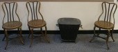THREE EDWARDIAN STEEL CAFE SID