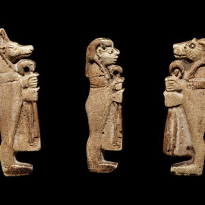 Three Egyptian Faience Amulets