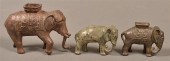 THREE ELEPHANT FORM CAST IRON