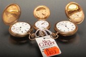 Three Elgin gold-filled huntin