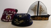 THREE EMBROIDERED HATSThree Em