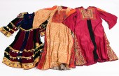 THREE EMBROIDERED MIDDLE EASTE