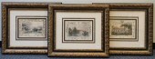 THREE ENAMEL COLORED ENGRAVING
