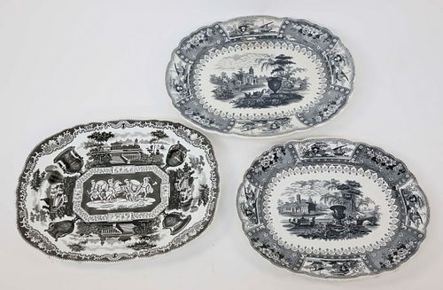 THREE ENGLISH BLACK AND WHITE