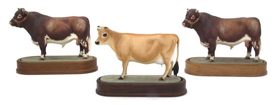 *Three English Bone China Models of