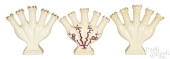 THREE ENGLISH CREAMWARE QUINTA