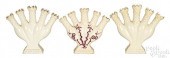 THREE ENGLISH CREAMWARE QUINTA