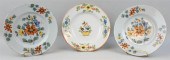 THREE ENGLISH DELFTWARE 'FAZAC
