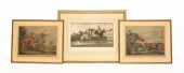 THREE ENGLISH EQUESTRIAN PRINT