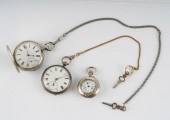 THREE ENGLISH FUSEE & SWISS CY