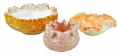 THREE ENGLISH GLASS BOWLSlate