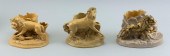THREE ENGLISH GLAZED POTTERY C
