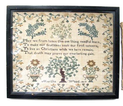 Three English needlework samplers