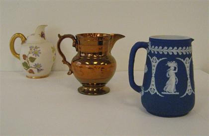 Three English porcelain creamers