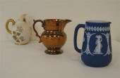 Three English porcelain creame