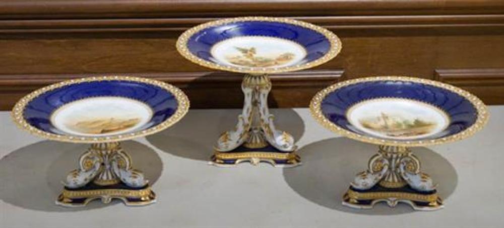 THREE ENGLISH PORCELAIN