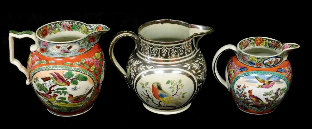 THREE ENGLISH POTTERY