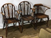 THREE ENGLISH PROVINCIAL ELM O