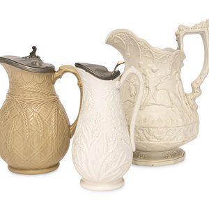Three English Salt-Glazed