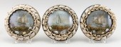 THREE ENGLISH SHELLWORK PICTUR