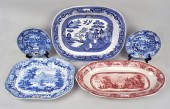 THREE ENGLISH STAFFORDSHIRE PL