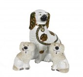THREE ENGLISH STAFFORDSHIRE PO