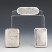 THREE ENGLISH STERLING AND 800