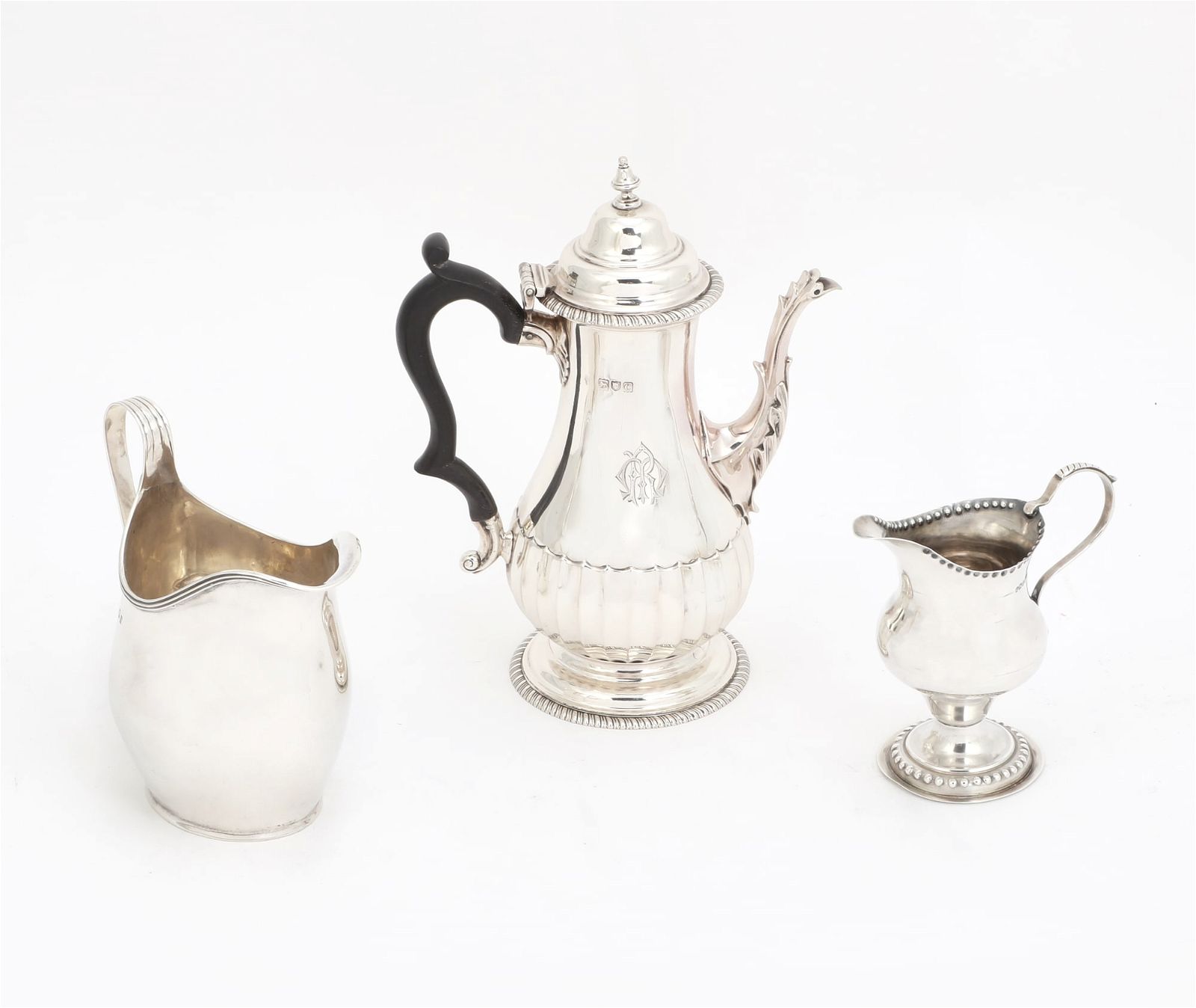 THREE ENGLISH STERLING SILVER