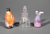 THREE ENGLISH STIRRUP CUPSThre