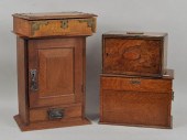 THREE ENGLISH TOBACCO BOXES AN
