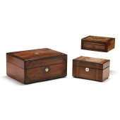 THREE ENGLISH TUNBRIDGE WARE I