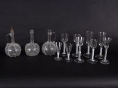 Three engraved Dutch glass dec