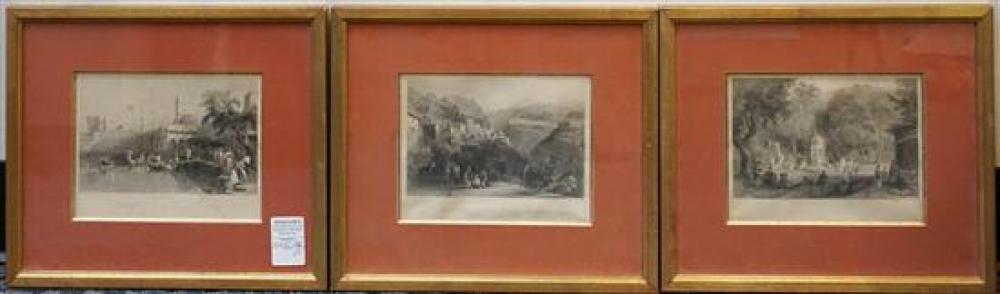 THREE ENGRAVED VIEWS OF THE