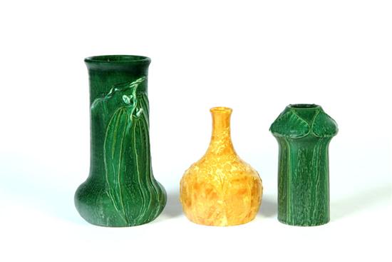 THREE EPHRAIM POTTERY VASES. 