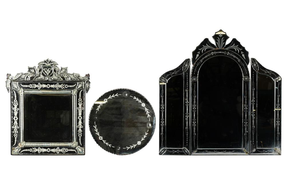 THREE ETCHED MIRRORSThree Etched